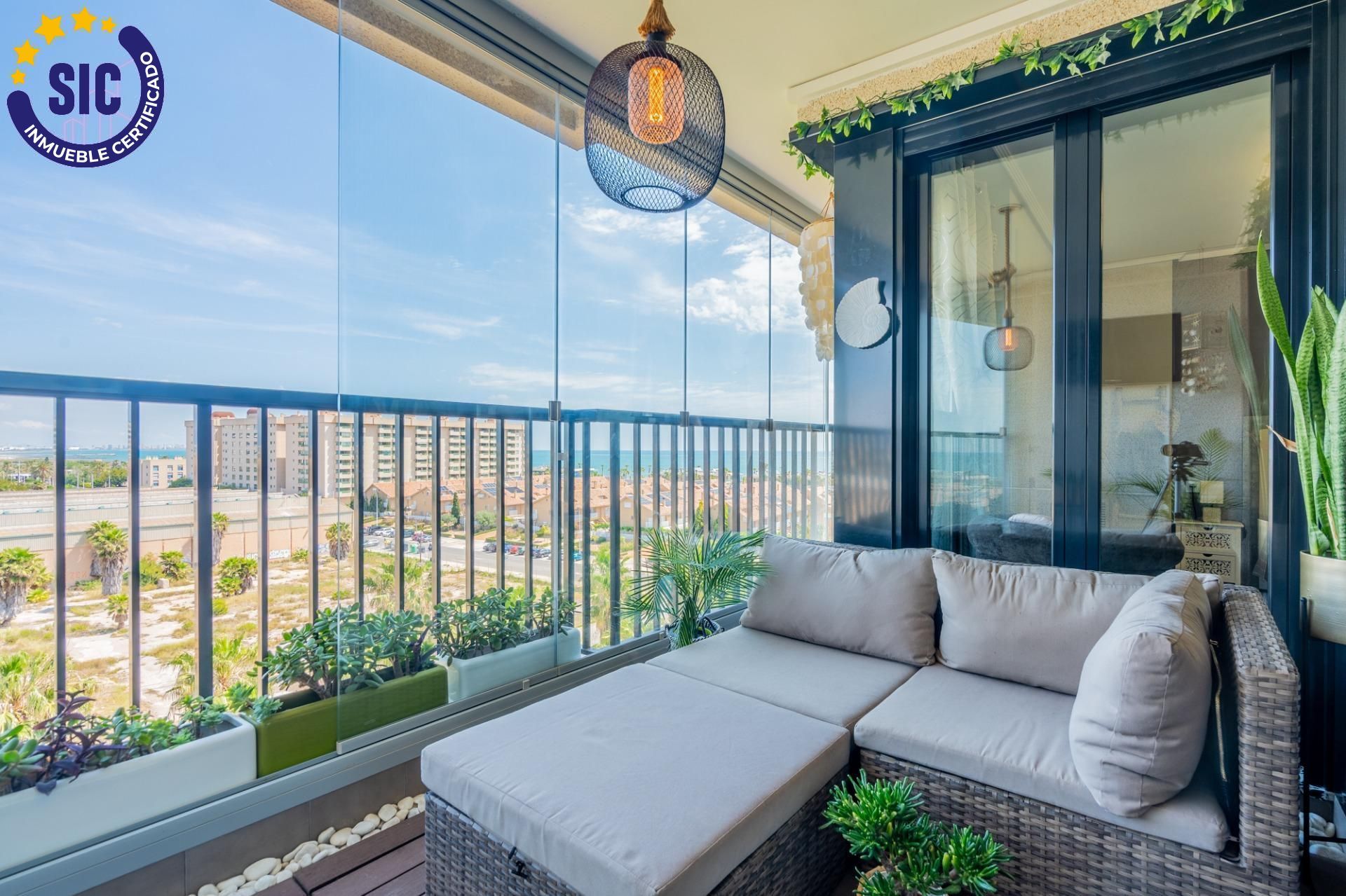 Balcony of Flat for sale in Alboraya  with Air Conditioner, Heating and Private garden