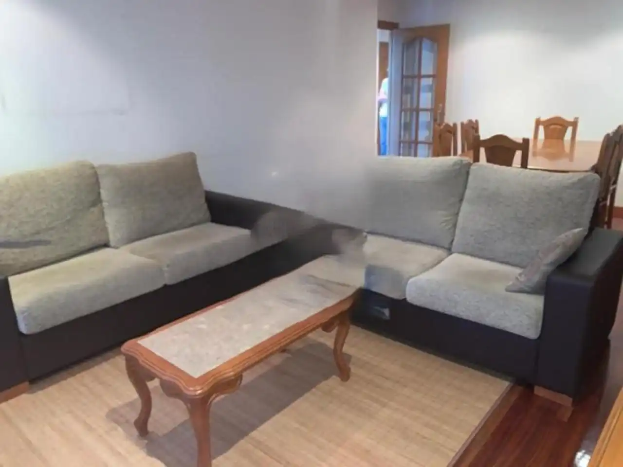 Living room of Flat for rent in Ourense Capital   with Heating, Parquet flooring and Furnished