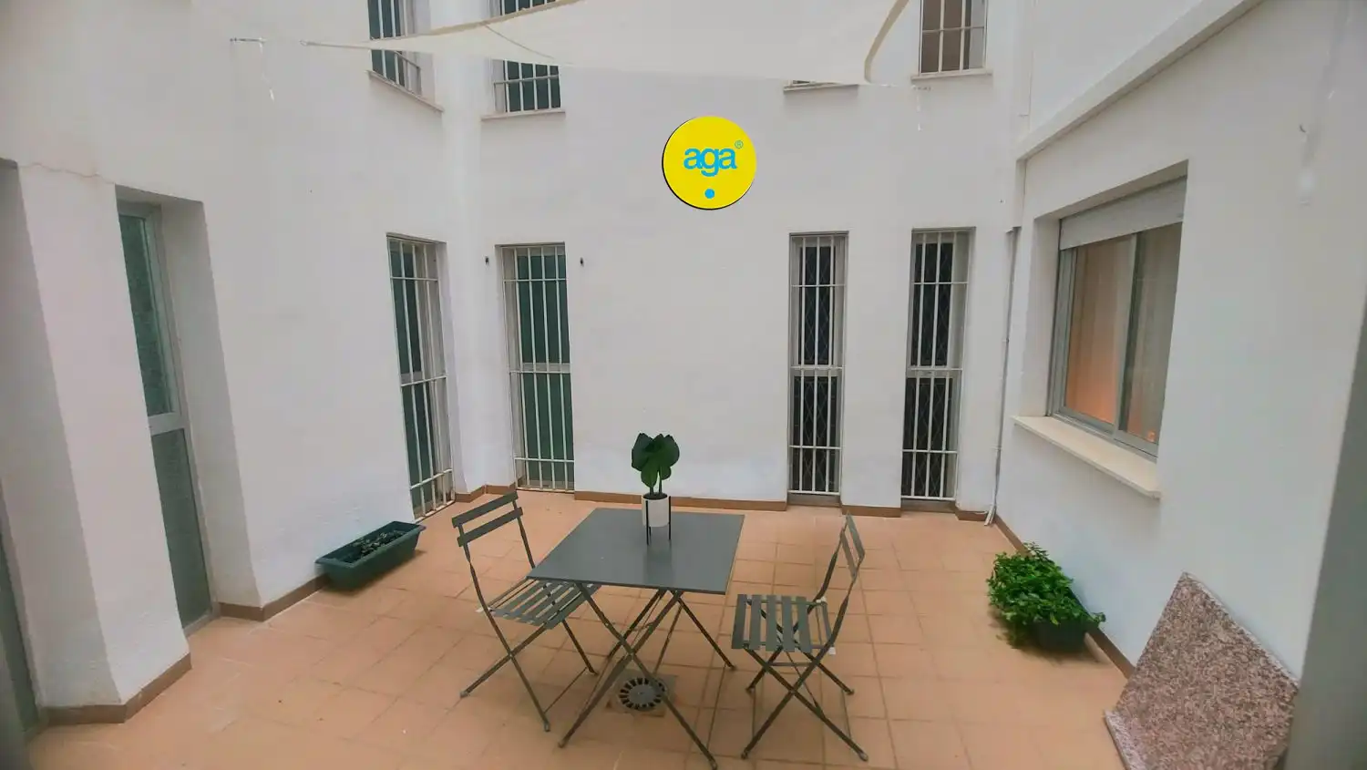 Terrace of Flat for rent in  Jaén Capital  with Air Conditioner and Furnished