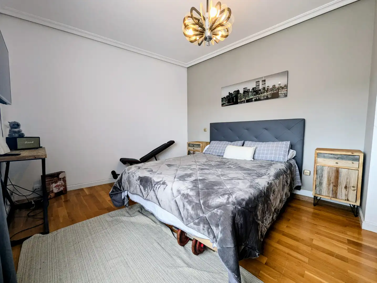 Bedroom of Houses for sale in Villamuriel de Cerrato  with Heating, Furnished and Balcony