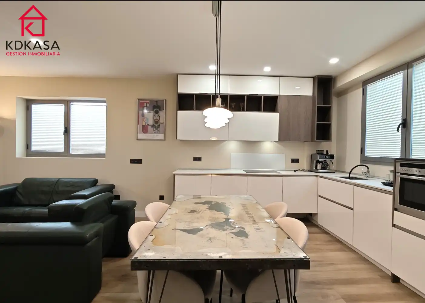 Kitchen of Flat for rent in Madrid  with Air Conditioner, Heating and Terrace