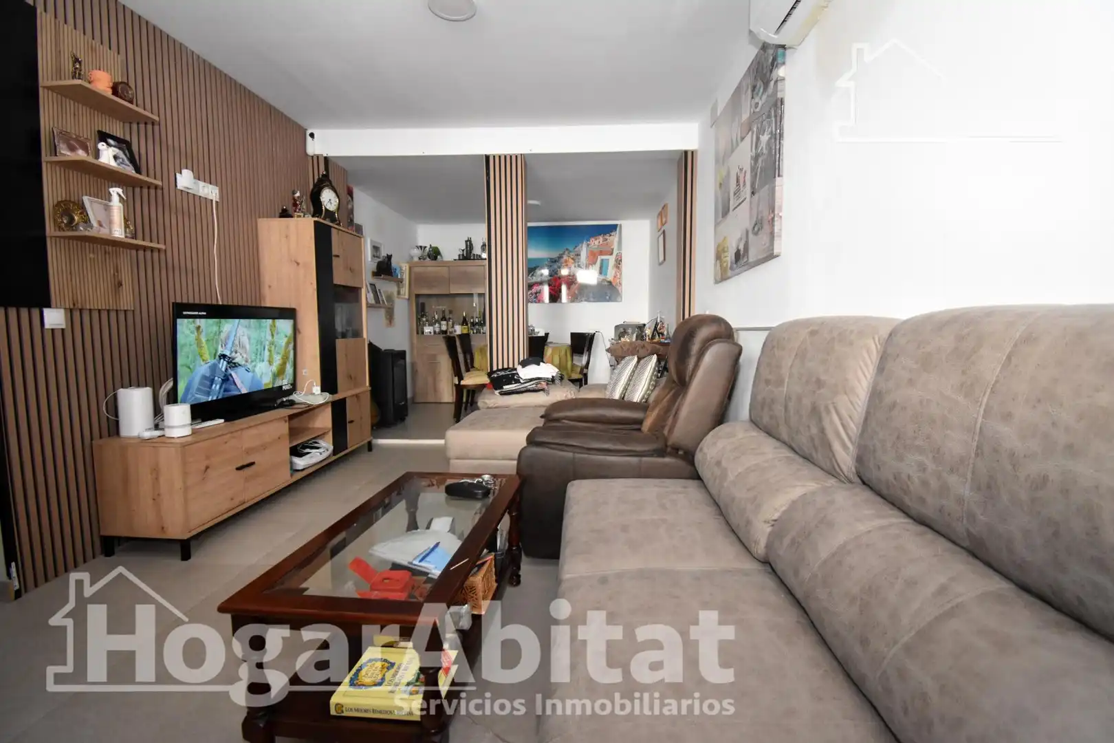 Living room of Houses for sale in Almazora / Almassora  with Air Conditioner and Terrace