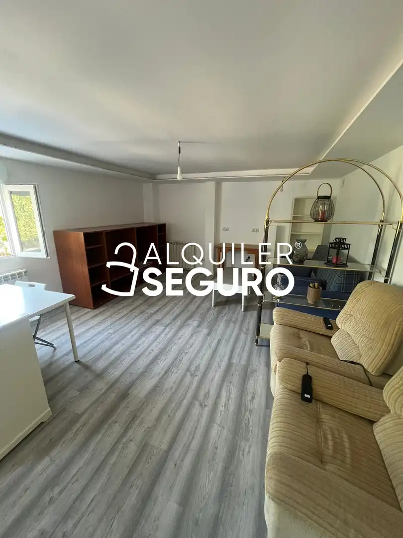 Sala de estar de Piso de alquiler en Madrid con Calefacción y Amueblado