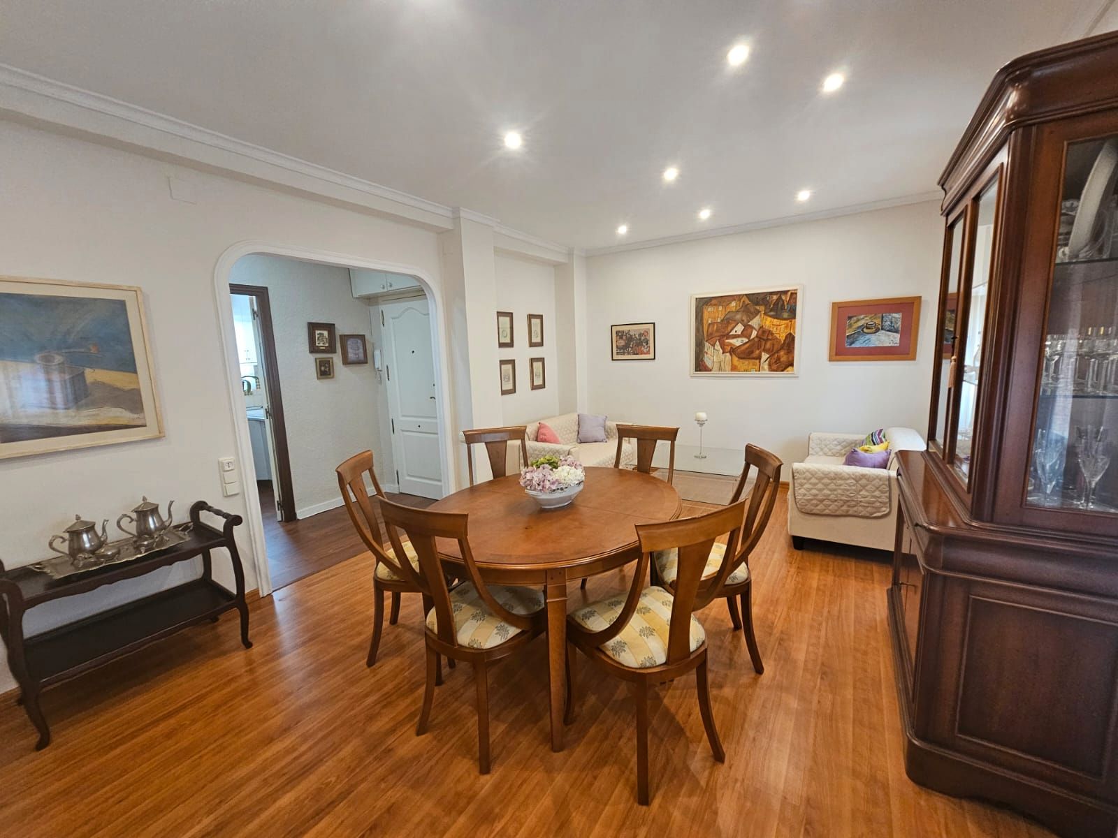 Dining room of Flat for sale in Gandia  with Air Conditioner and Balcony