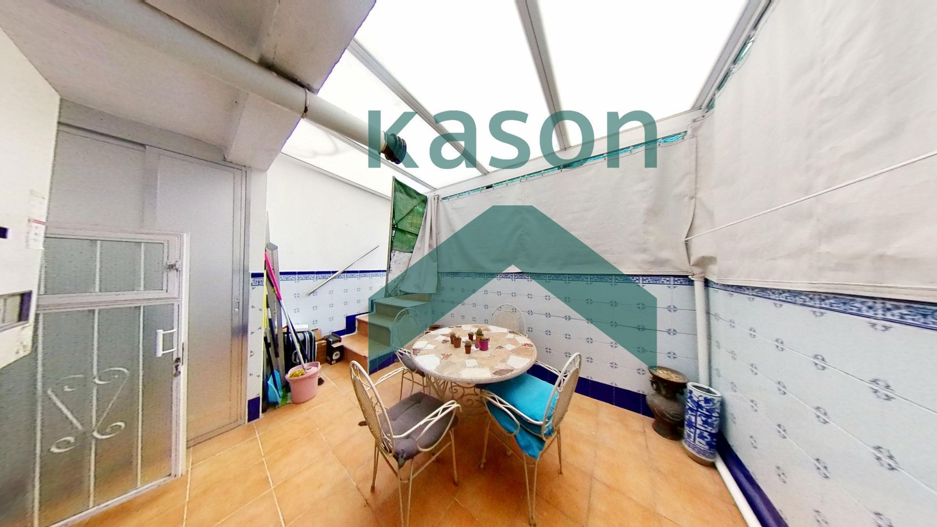 Kitchen of Flat for sale in  Madrid Capital  with Heating and Terrace