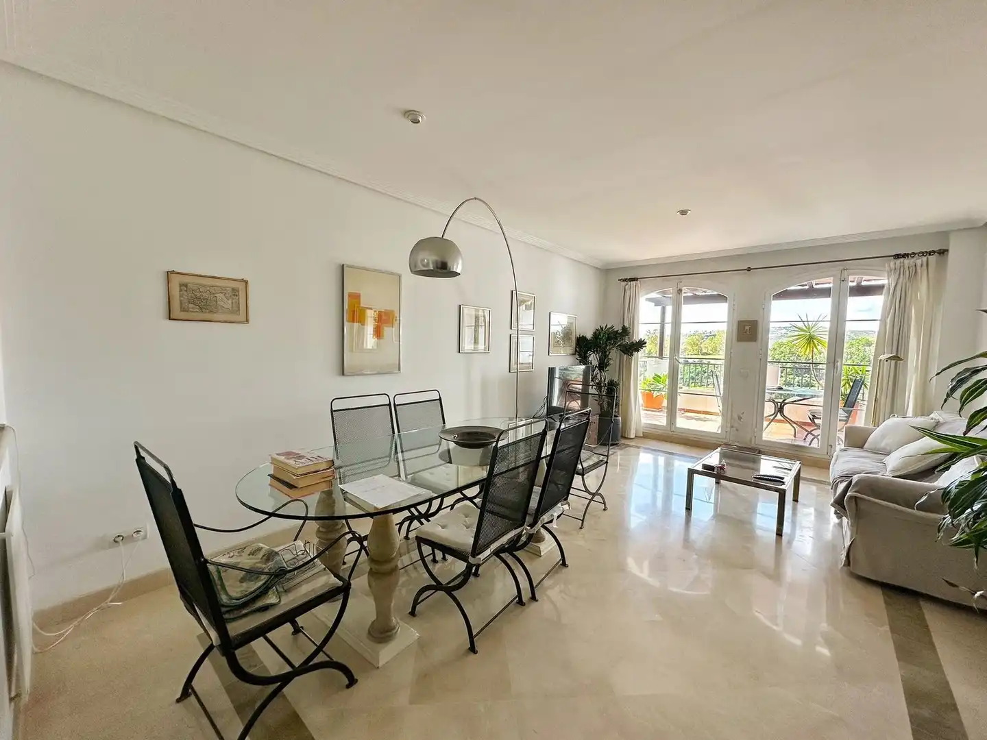 Dining room of Attic for sale in Benahavís  with Air Conditioner, Terrace and Furnished