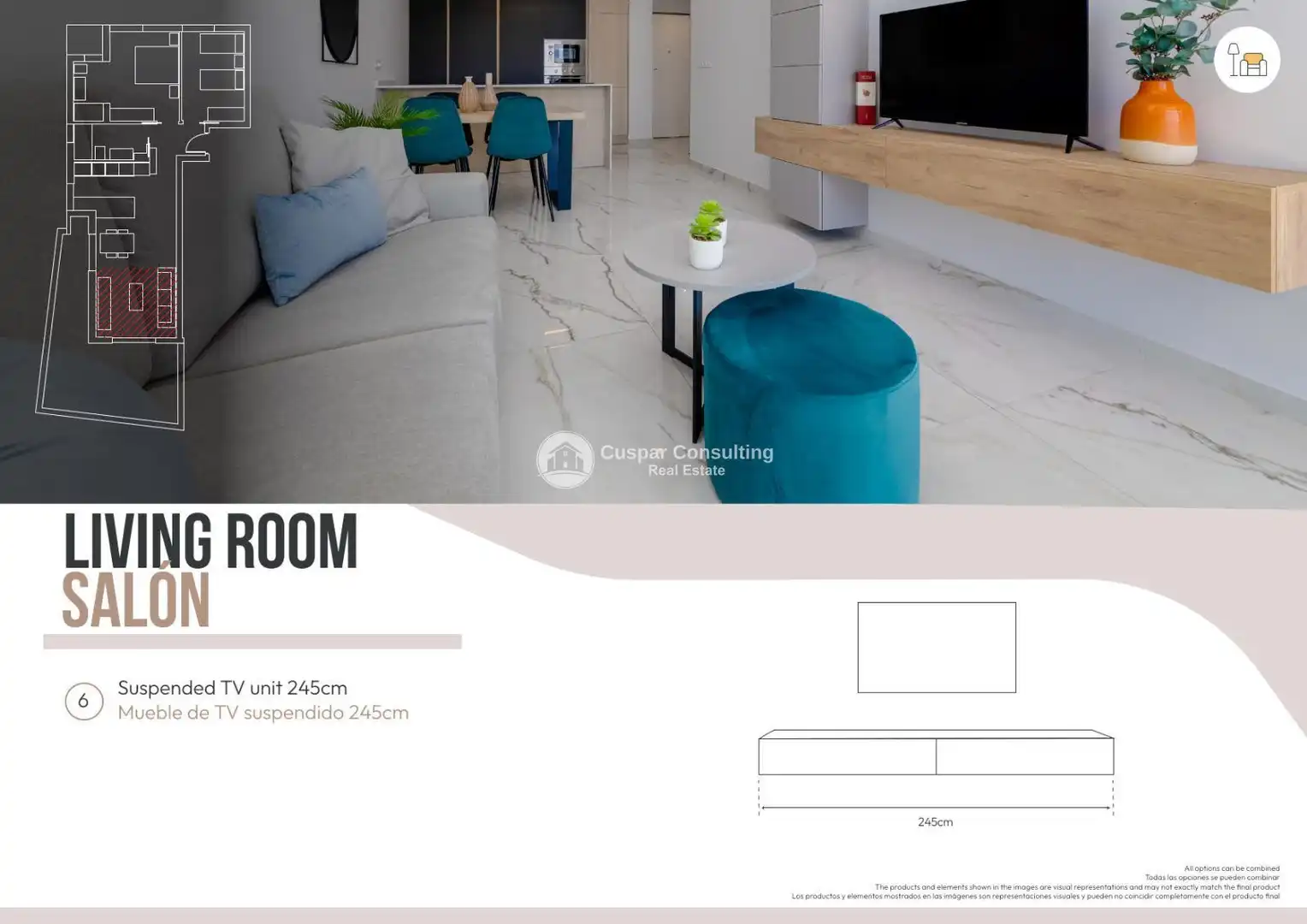 Sala d'estar de Apartament en venda en Torrevieja amb Aire condicionat, Calefacció i Terrassa