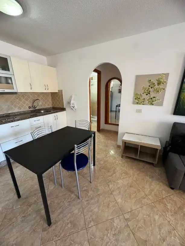 Cocina de Apartamento en venta en Mogán con Terraza, Amueblado y Lavadora