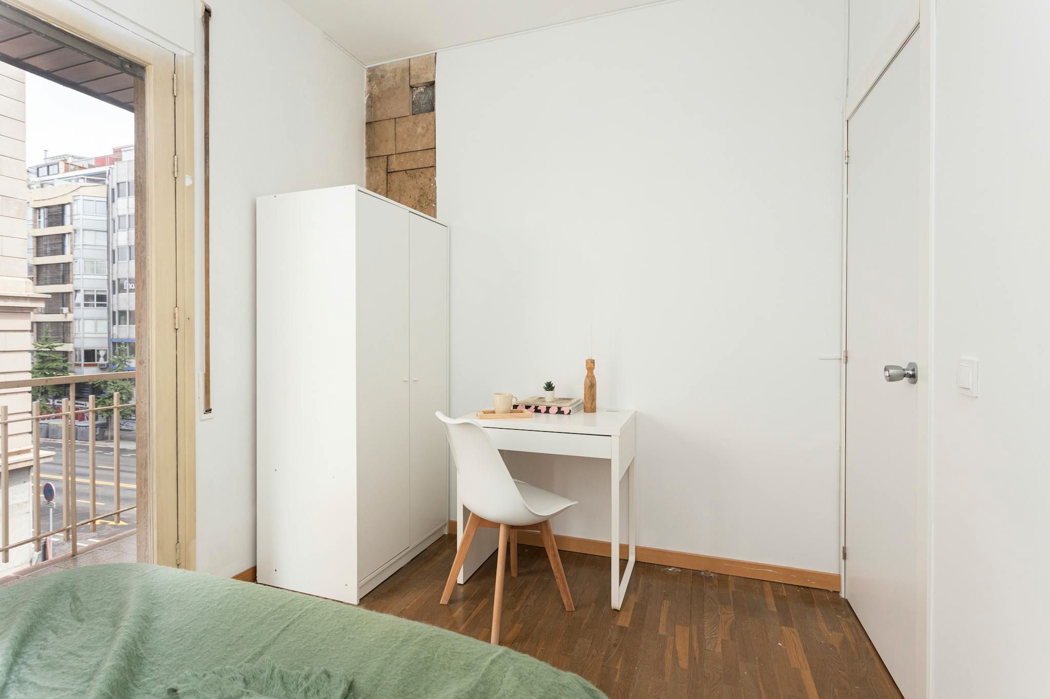 Bedroom of Flat to rent in  Barcelona Capital  with Air Conditioner, Furnished and Washing machine