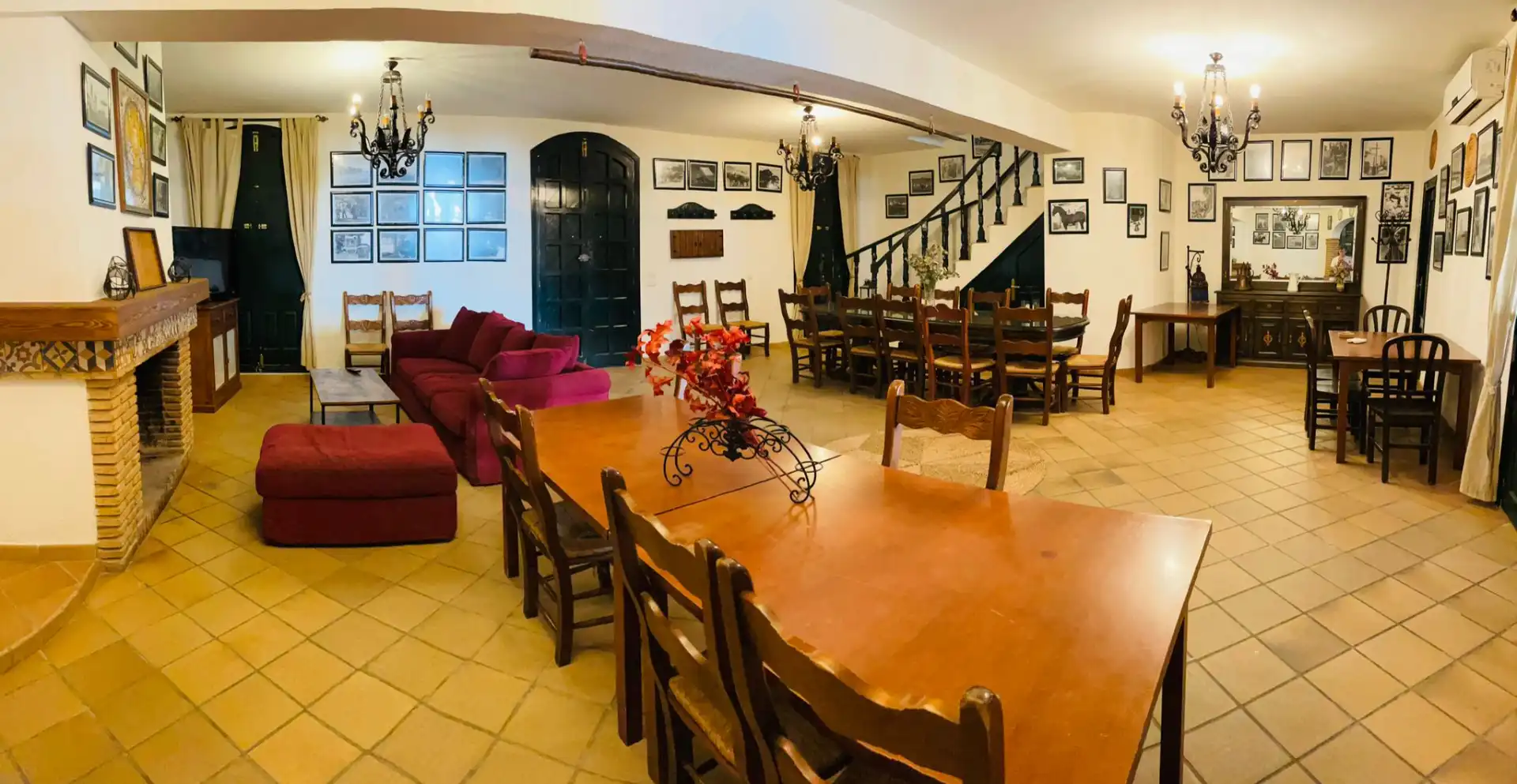 Esszimmer von Haus oder Chalet zur Miete in Almonte mit Terrasse, Möbliert und Ofen