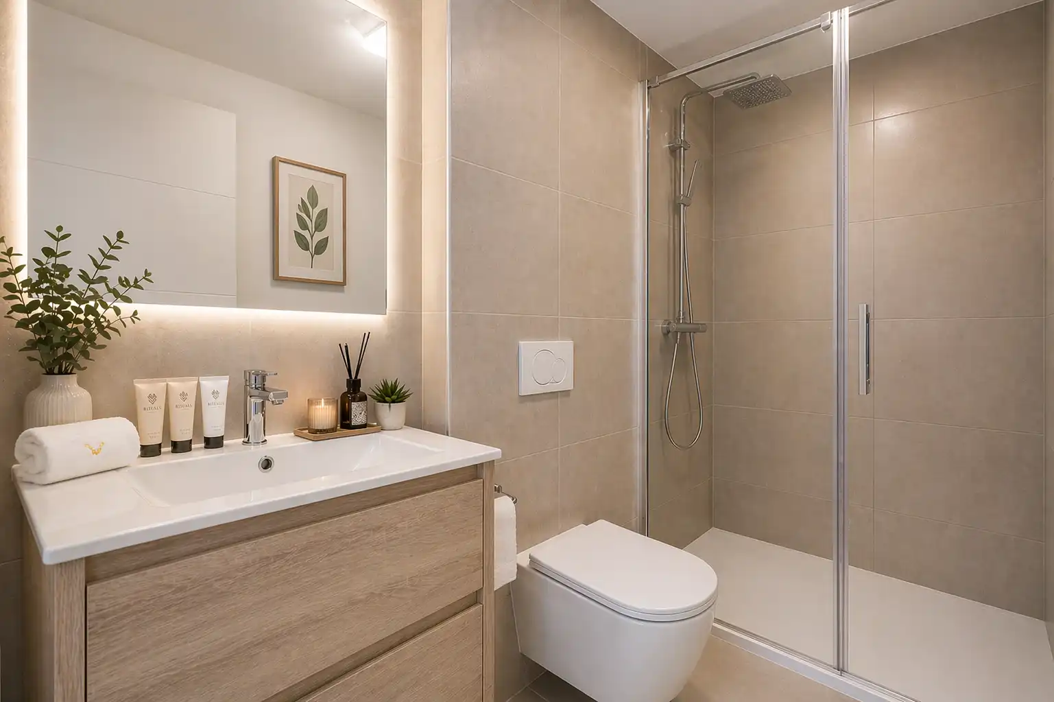 Baño de Apartamento en venta en Torreblanca del Sol