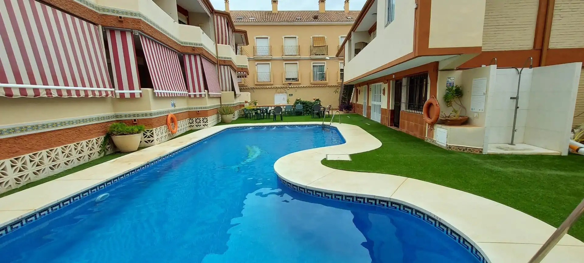 Piscina de Estudio de alquiler en Torremolinos con Aire acondicionado, Calefacción y Terraza