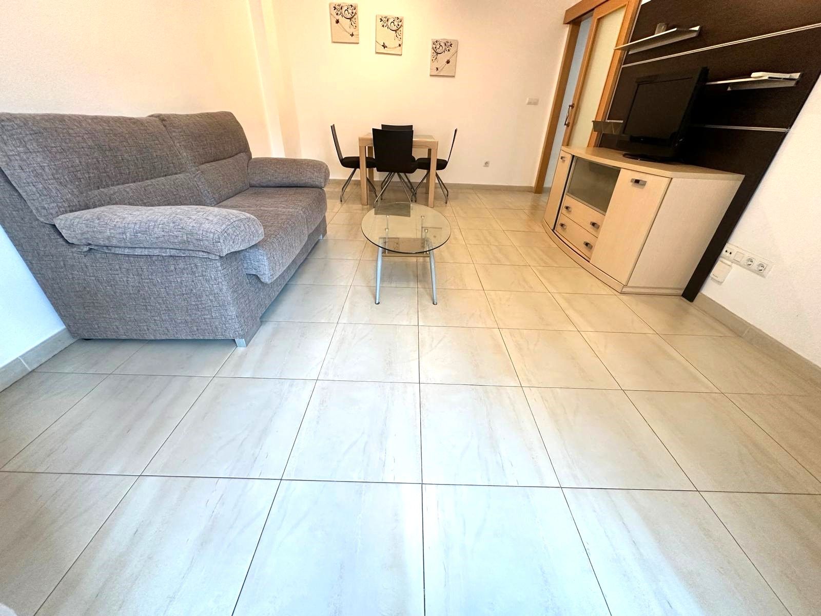 Living room of Flat for sale in Miramar  with Air Conditioner, Terrace and Furnished