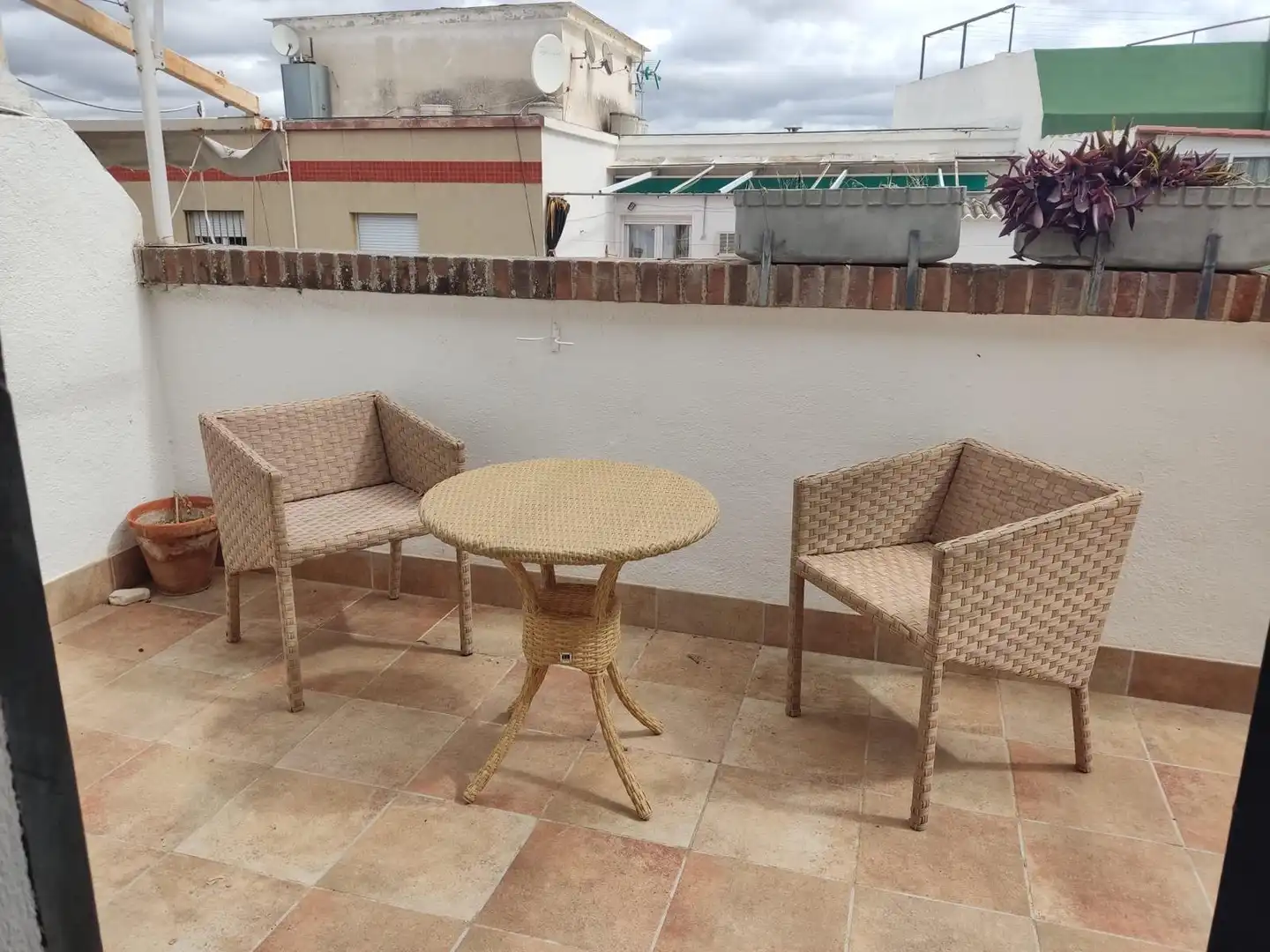 Terrasse von Dachboden zur Miete in Jaén mit Klimaanlage, Heizung und Terrasse