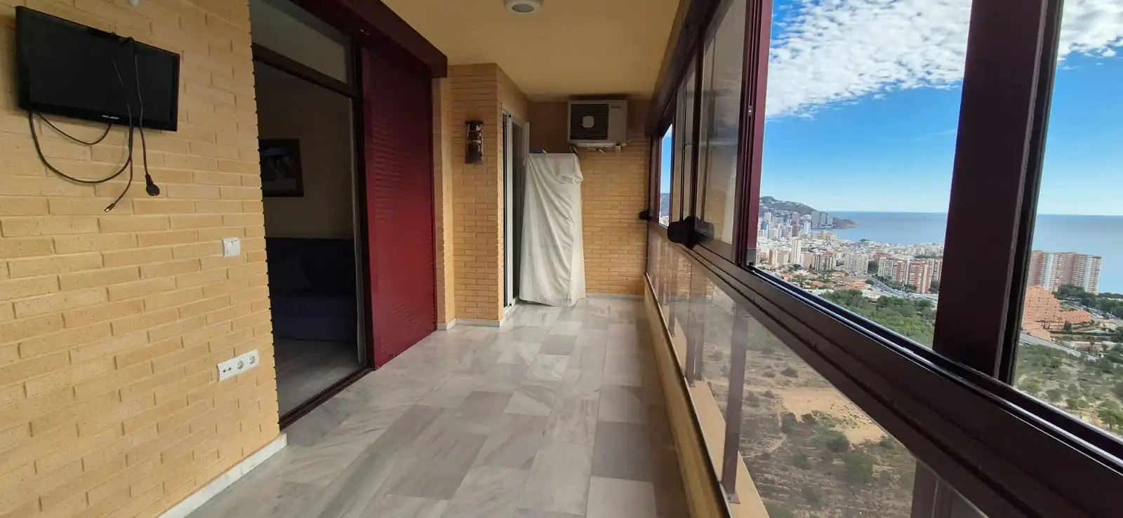 Balcony of Flat for sale in Benidorm  with Air Conditioner, Terrace and Furnished