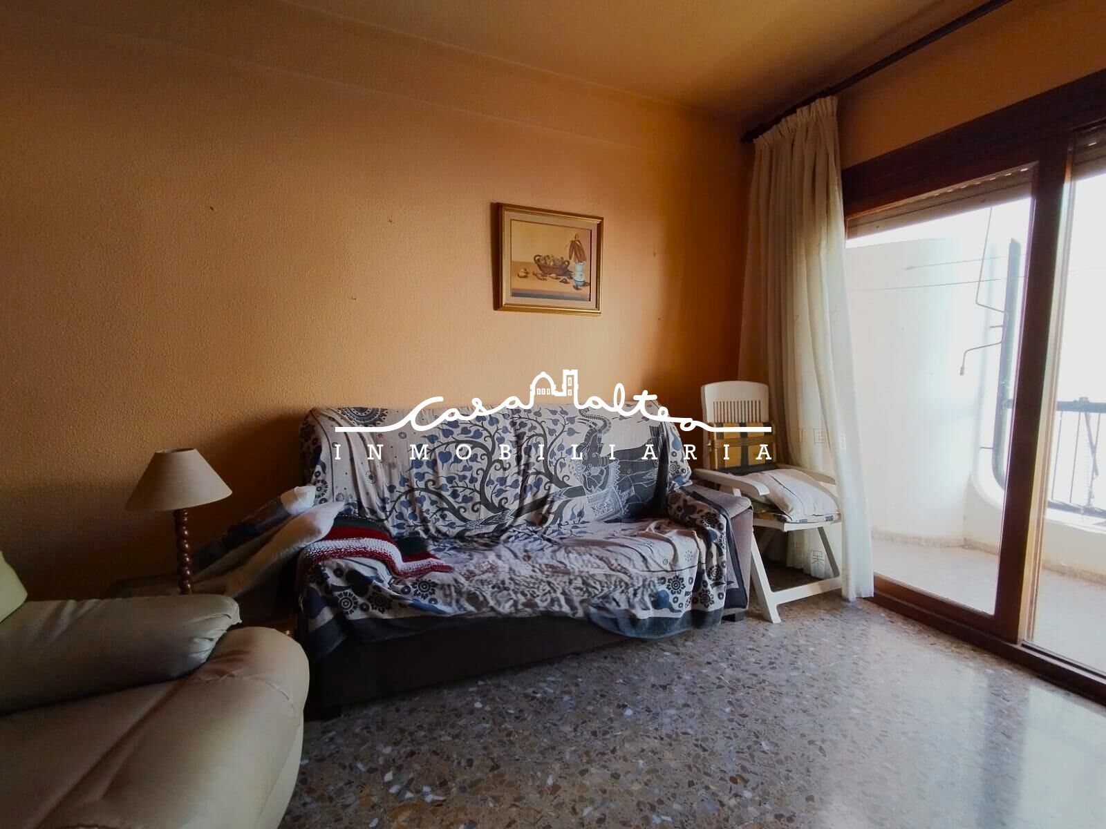 Sala d'estar de Pis de lloguer en Altea amb Aire condicionat, Terrassa i Balcó