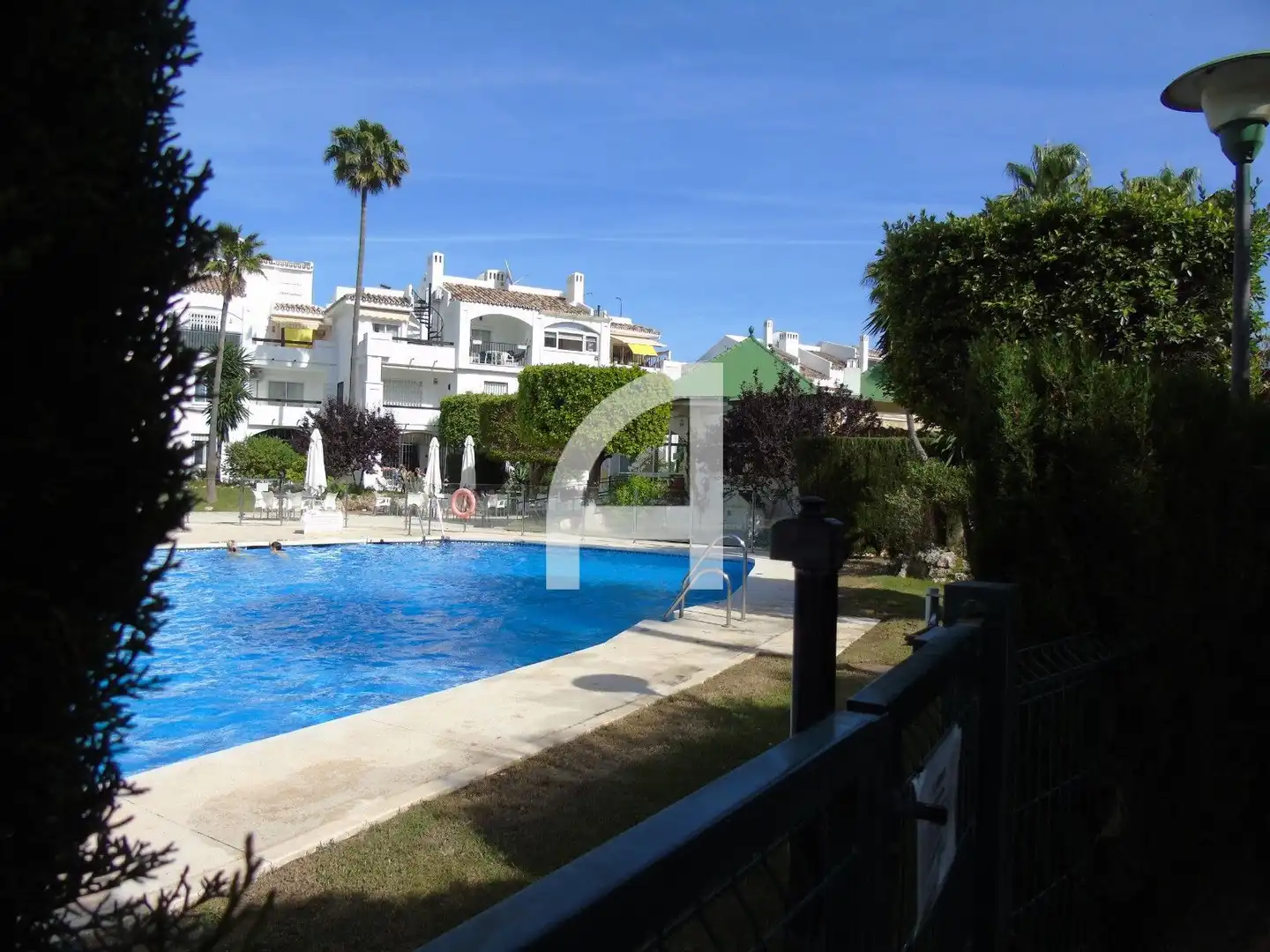 Jardín de Dúplex de alquiler en Mijas con Aire acondicionado, Calefacción y Terraza