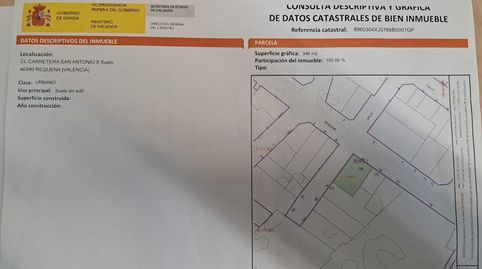 Foto 3 de Residencial en venta en Calle Carretera San Antonio, 8, Requena, Valencia
