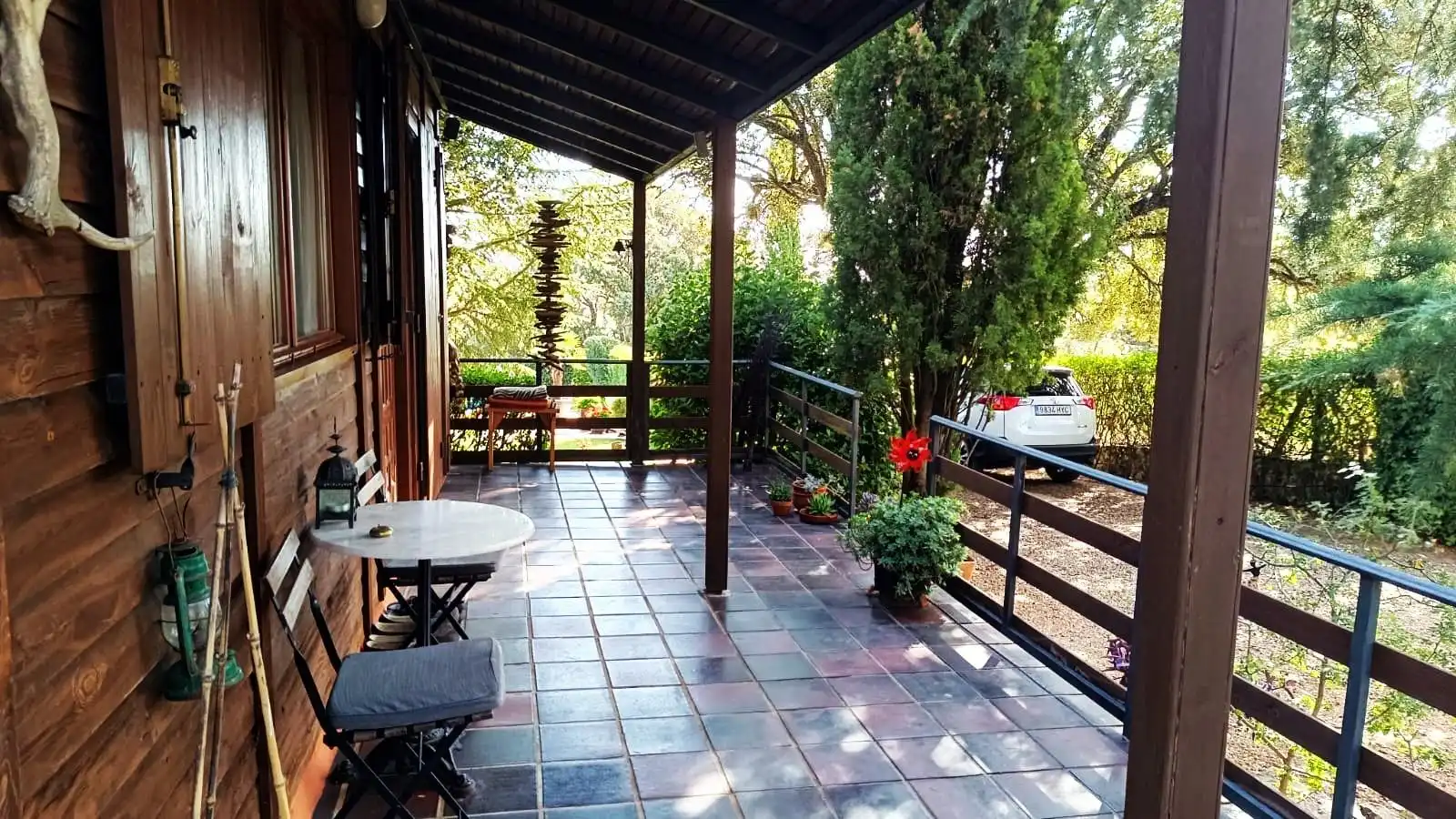 Terrassa de Casa o xalet en venda en Palacios del Pan amb Calefacció, Jardí privat i Terrassa