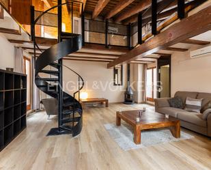 Sala d'estar de Loft de lloguer en  Valencia Capital amb Aire condicionat, Calefacció i Parquet