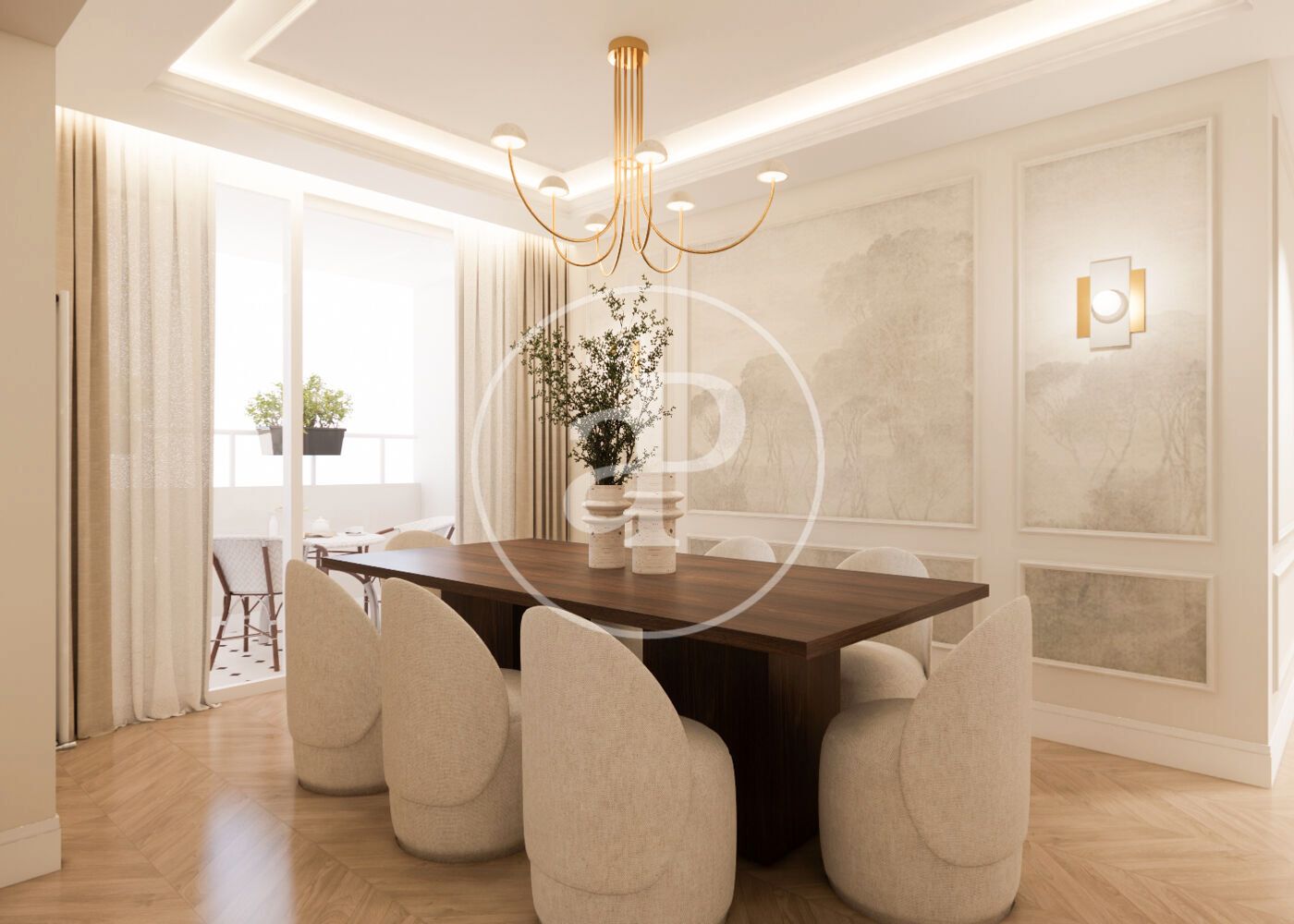 Esszimmer von Wohnung zum Verkauf in  Madrid Capital mit Klimaanlage, Heizung und Terrasse