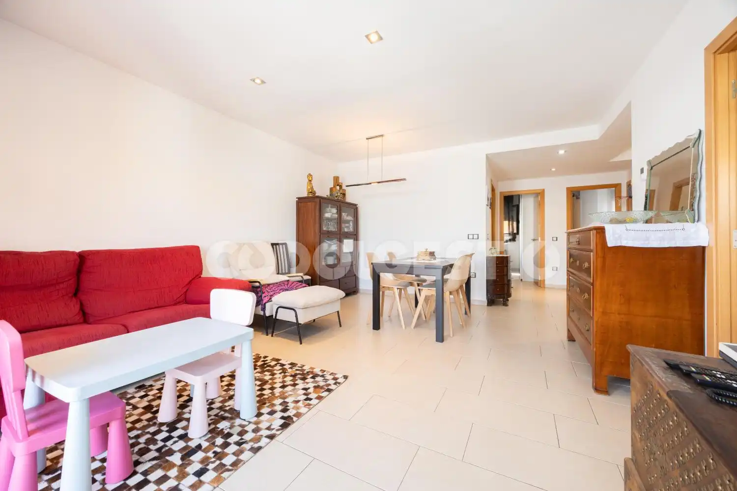 Sala de estar de Piso en venta en Torelló con Terraza y Balcón