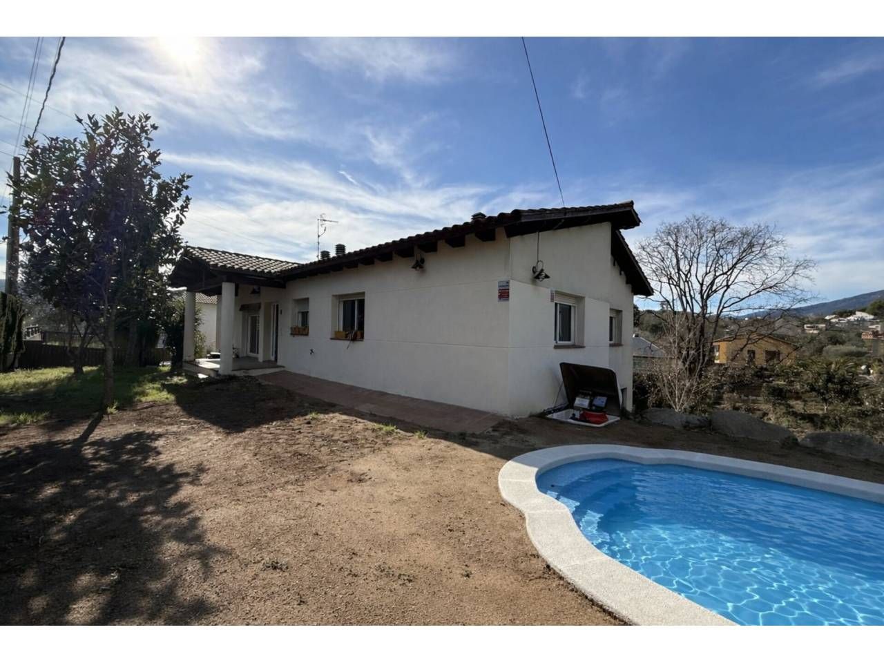 Swimming pool of House or chalet for sale in Riells i Viabrea  with Heating, Private garden and Terrace