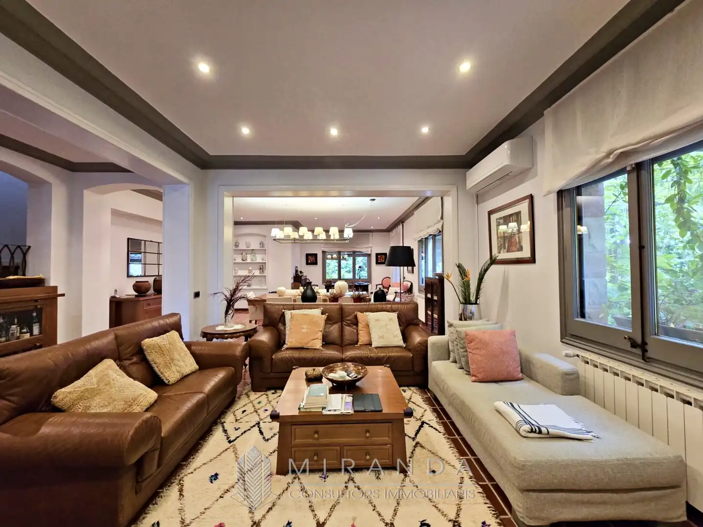 Sala de estar de Casa o chalet en venta en L'Ametlla del Vallès con Aire acondicionado, Jardín privado y Terraza