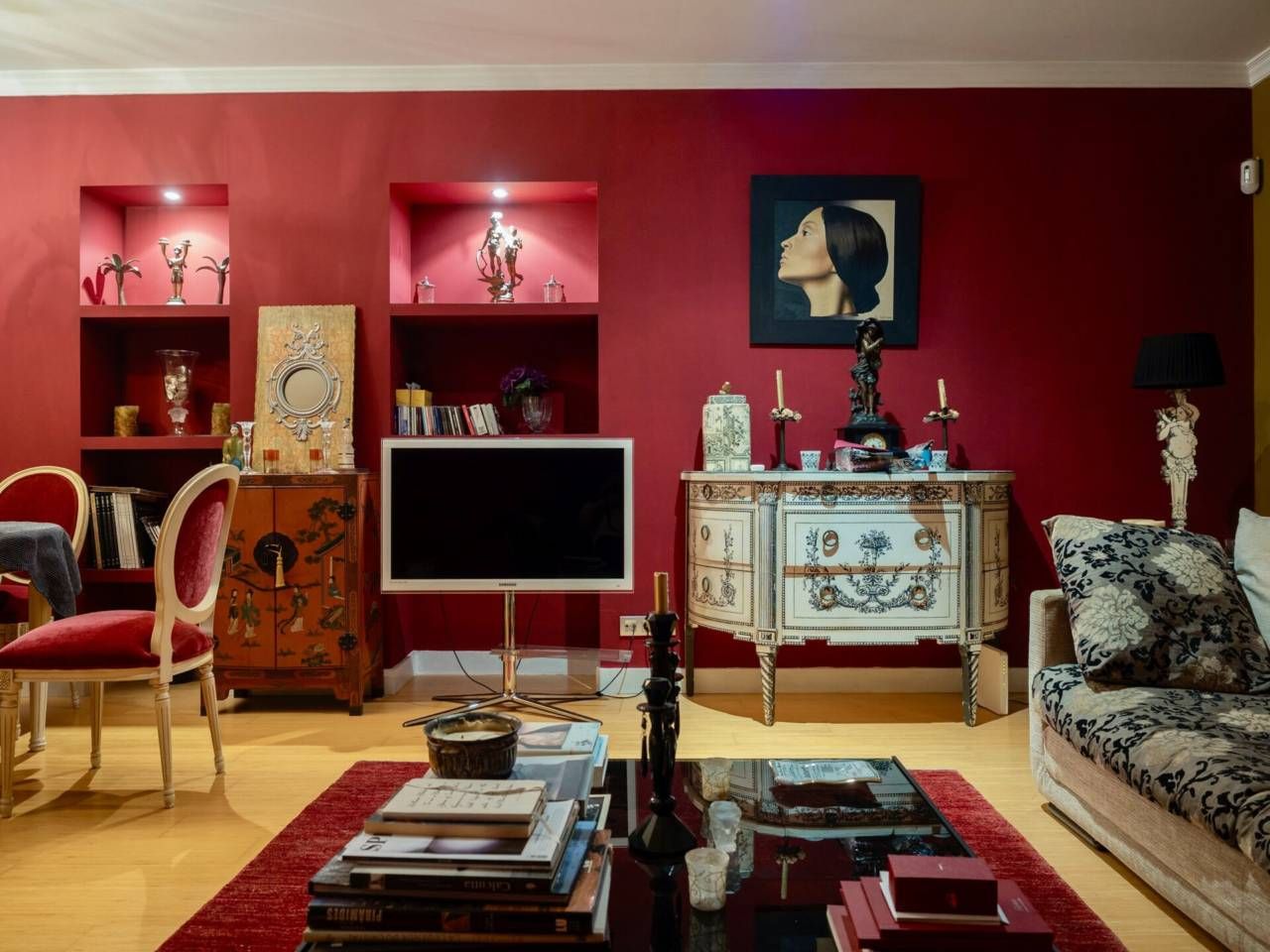 Sala de estar de Piso en venta en  Barcelona Capital con Balcón