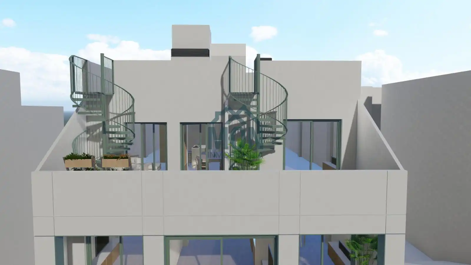 Außenansicht von Dachboden zum Verkauf in Paterna mit Klimaanlage, Terrasse und Ofen