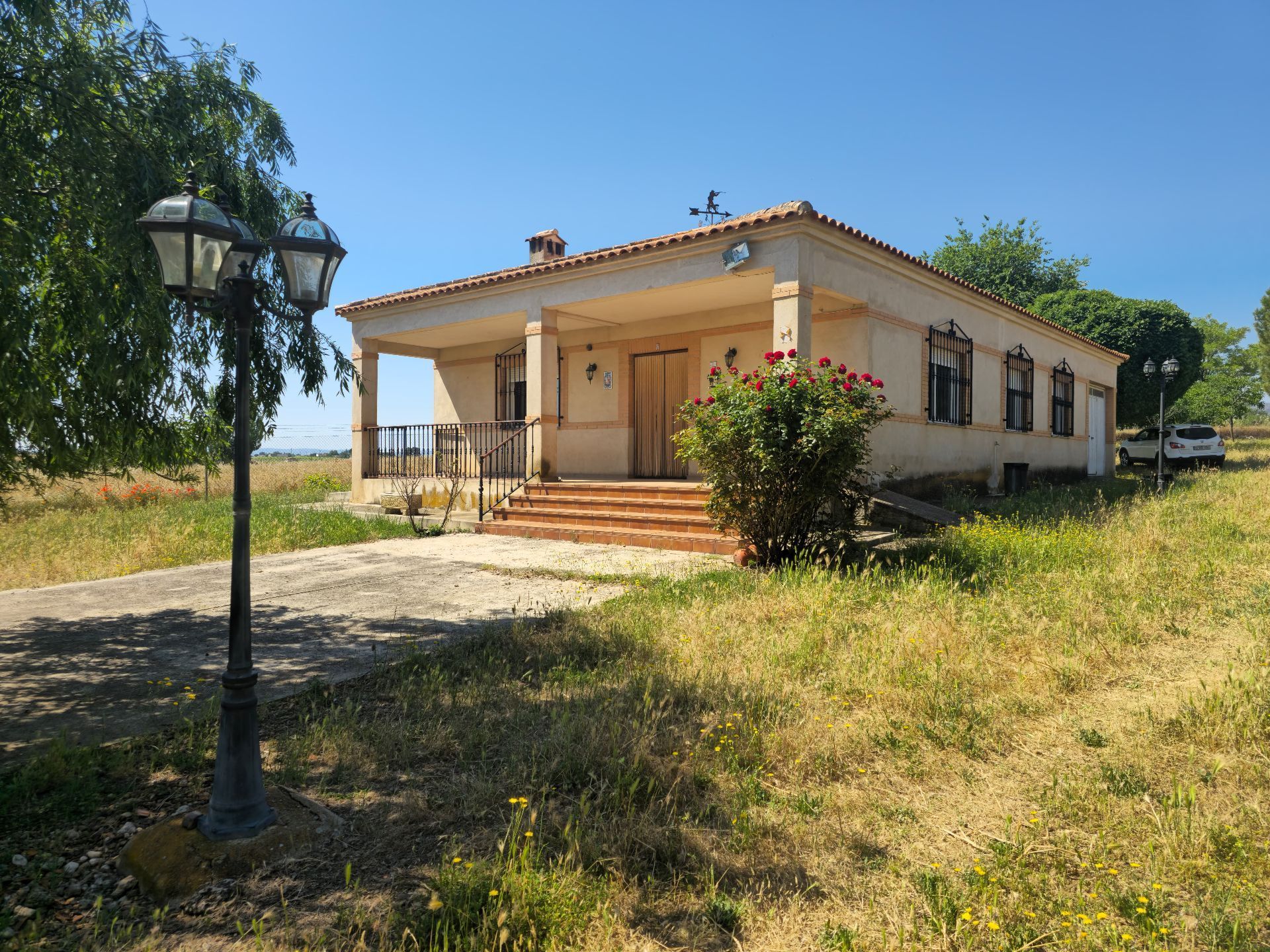 Exterior view of Country house for sale in Calzada de Calatrava  with Terrace, Storage room and Furnished