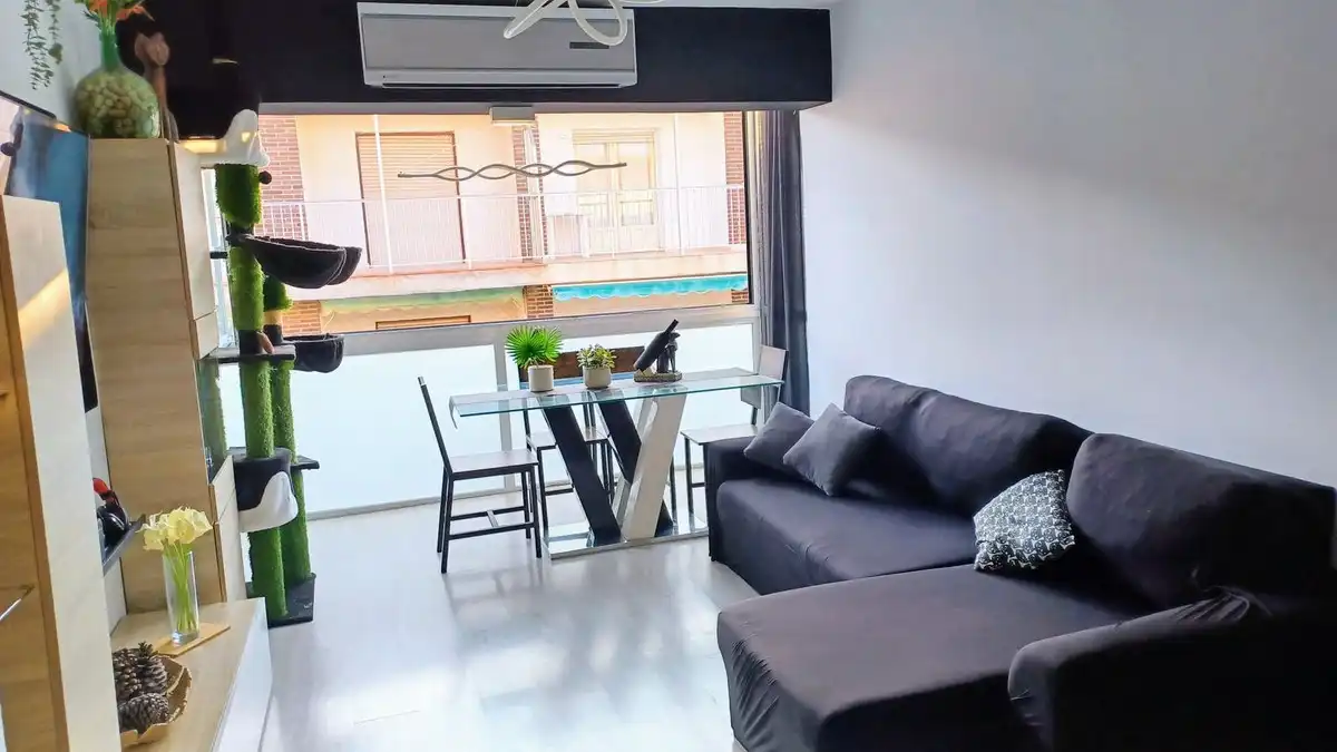 Sala d'estar de Apartament en venda en Pilar de la Horadada amb Aire condicionat i Traster