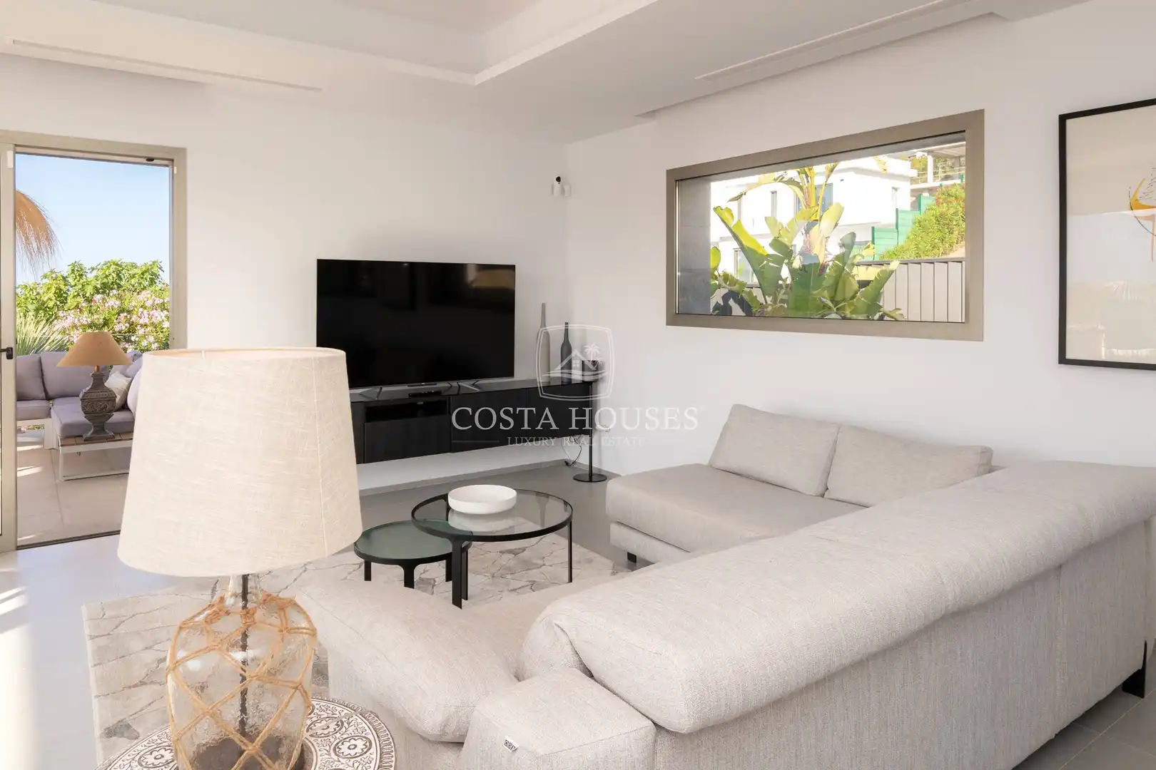Living room of Houses for sale in Jávea / Xàbia  with Air Conditioner, Private garden and Terrace