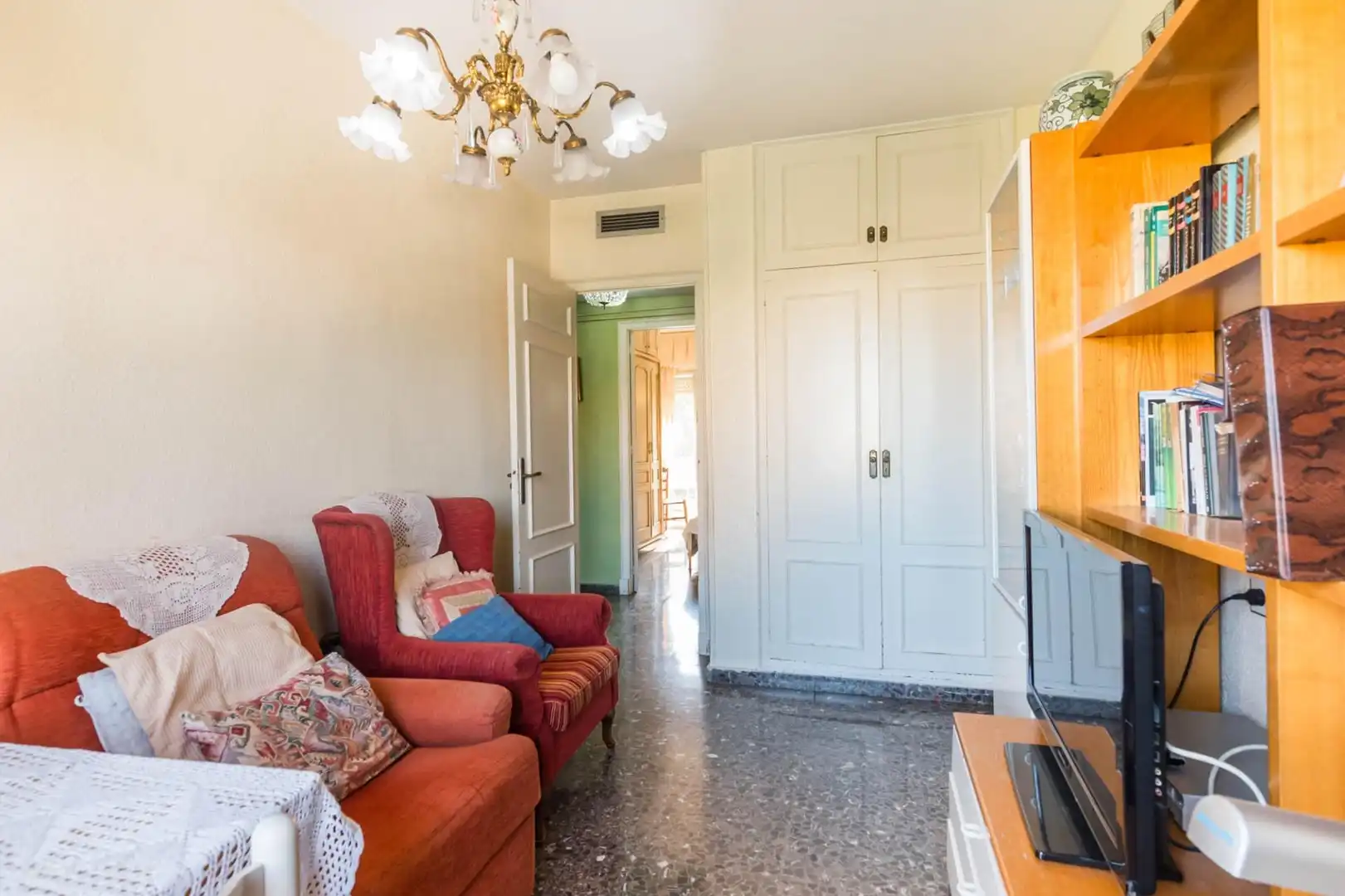 Sala d'estar de Pis en venda en Murcia amb Aire condicionat i Terrassa