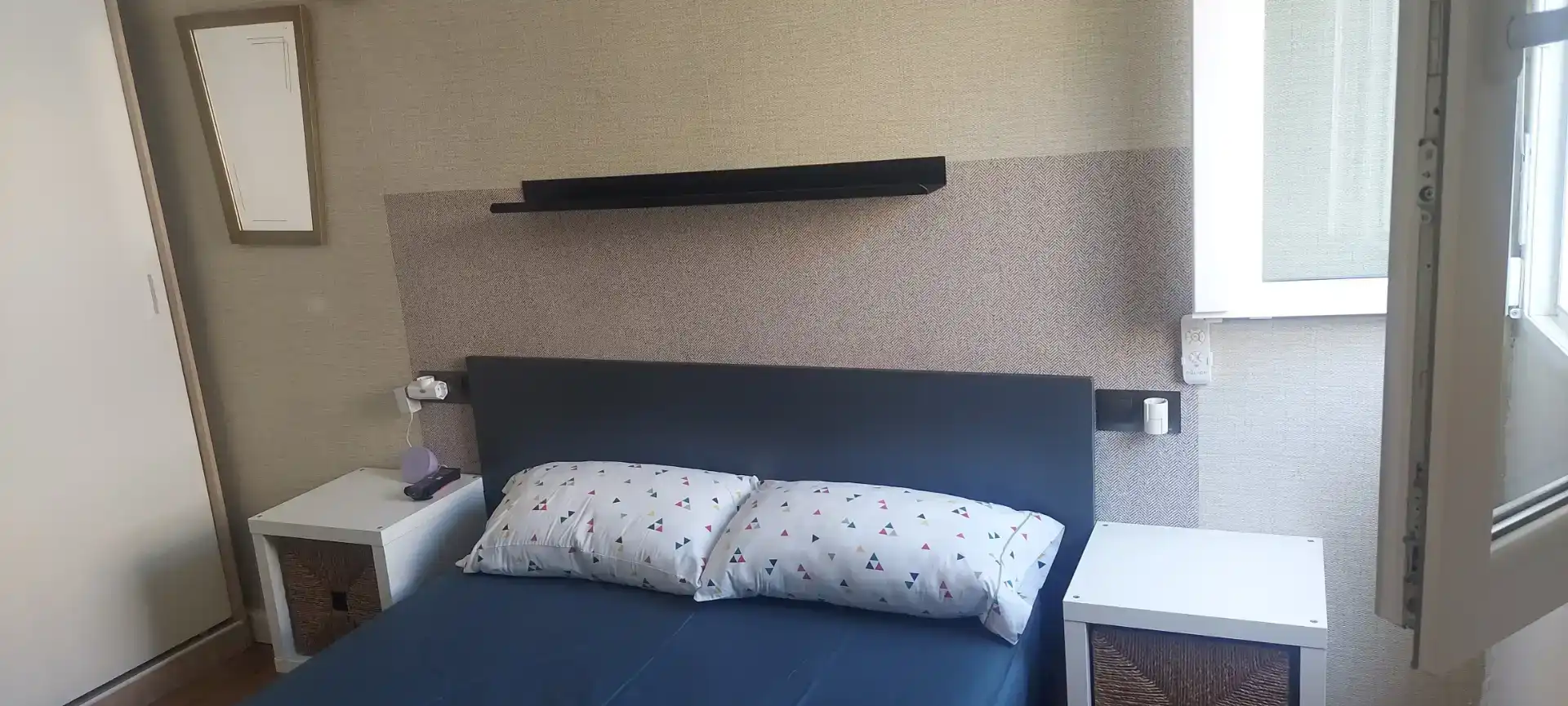Bedroom of Flat for rent in Madrid  with Parquet flooring, Furnished and Washing machine