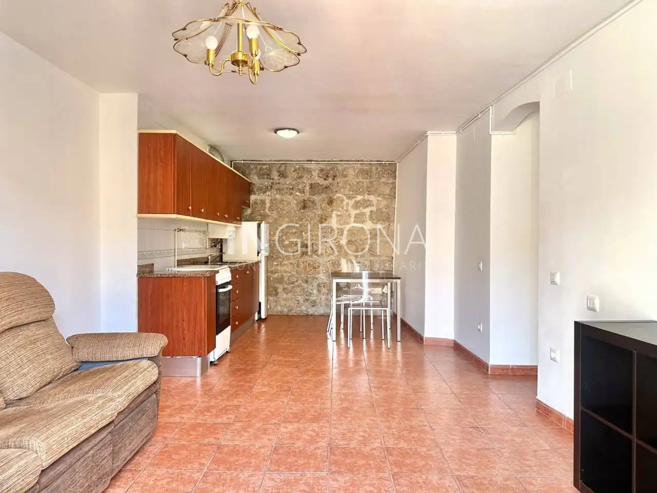 Cocina de Piso de alquiler en Girona con Calefacción, Amueblado y Balcón