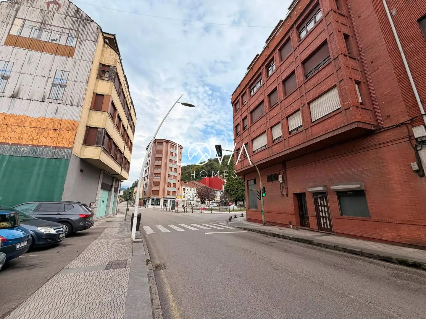 Vista exterior de Pis en venda en Langreo amb Calefacció, Terrassa i Moblat