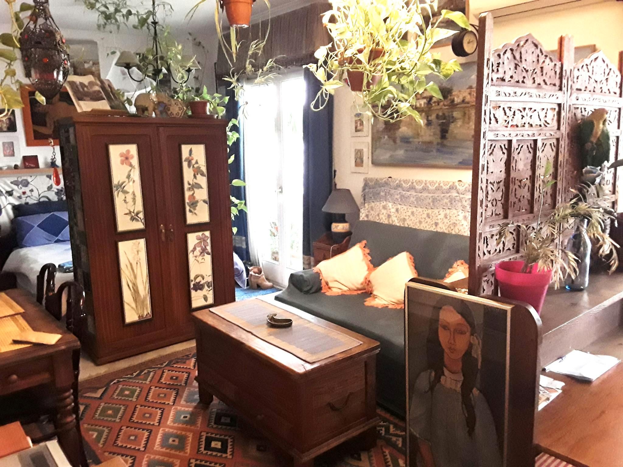 Sala d'estar de Pis de lloguer en  Sevilla Capital amb Rentadora i TV