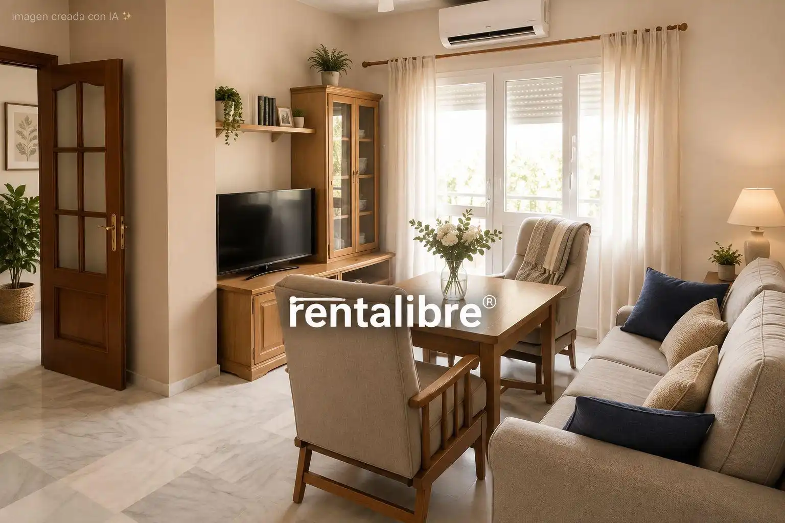 Sala d'estar de Pis en venda en Sanlúcar de Barrameda amb Aire condicionat, Calefacció i Terrassa