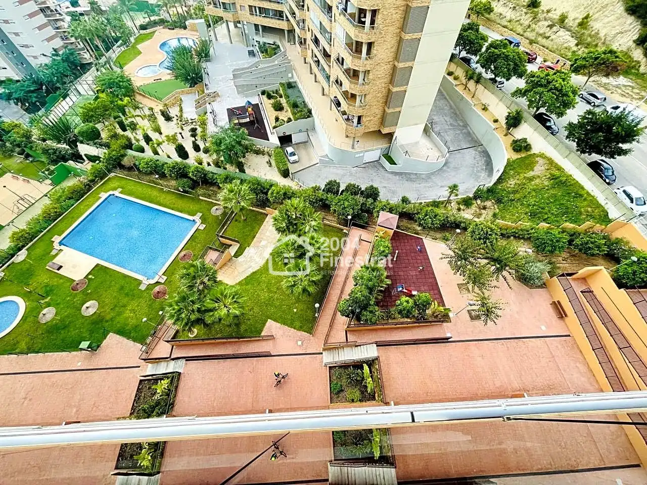 Piscina de Apartament de lloguer en Villajoyosa / La Vila Joiosa amb Aire condicionat, Terrassa i Moblat