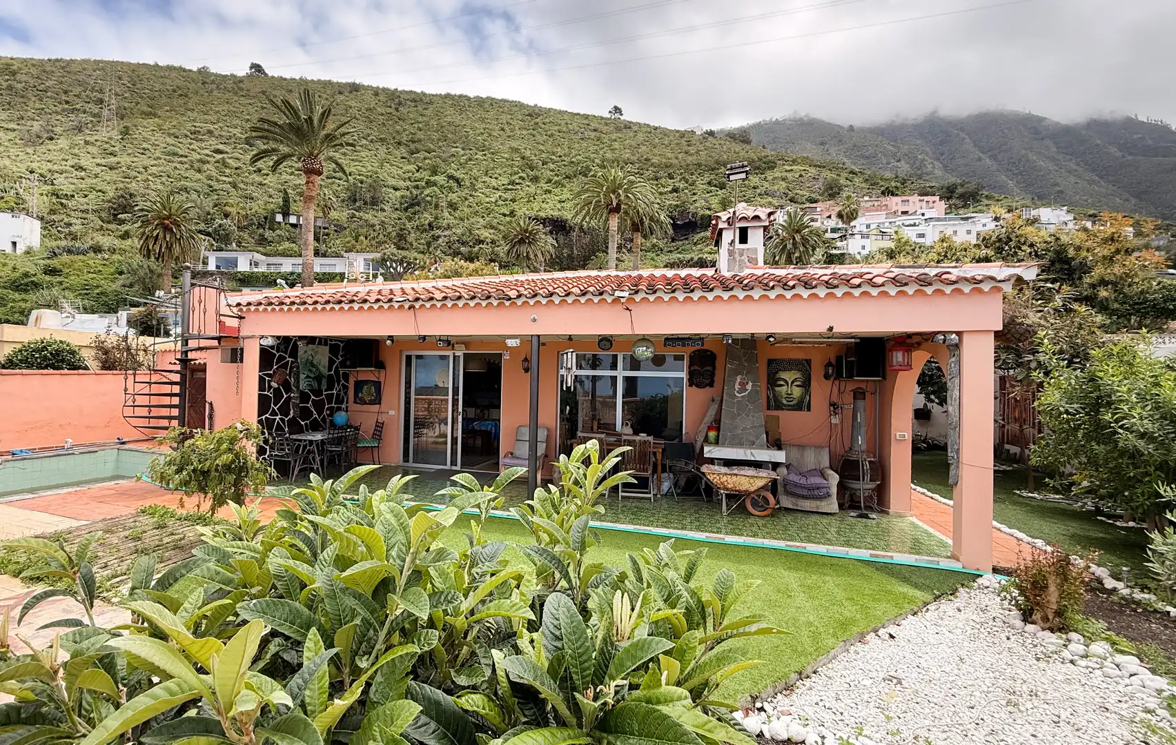 Exterior view of Houses for sale in La Orotava  with Terrace, Storage room and Swimming Pool