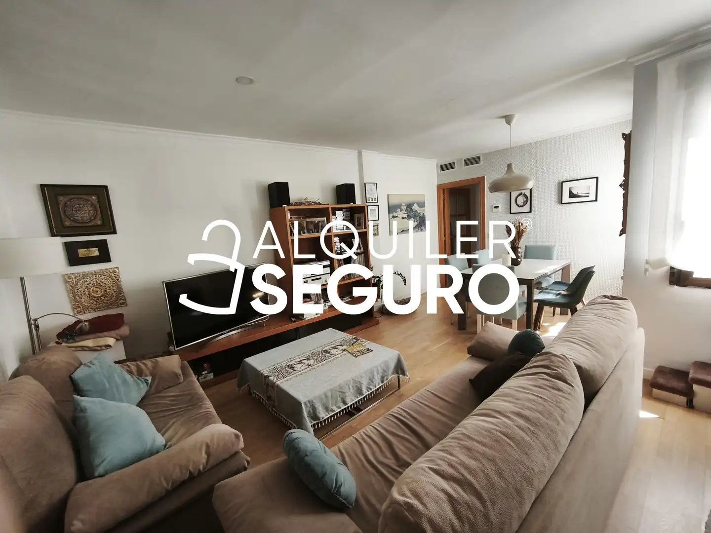 Sala de estar de Piso de alquiler en Zaragoza con Aire acondicionado y Calefacción