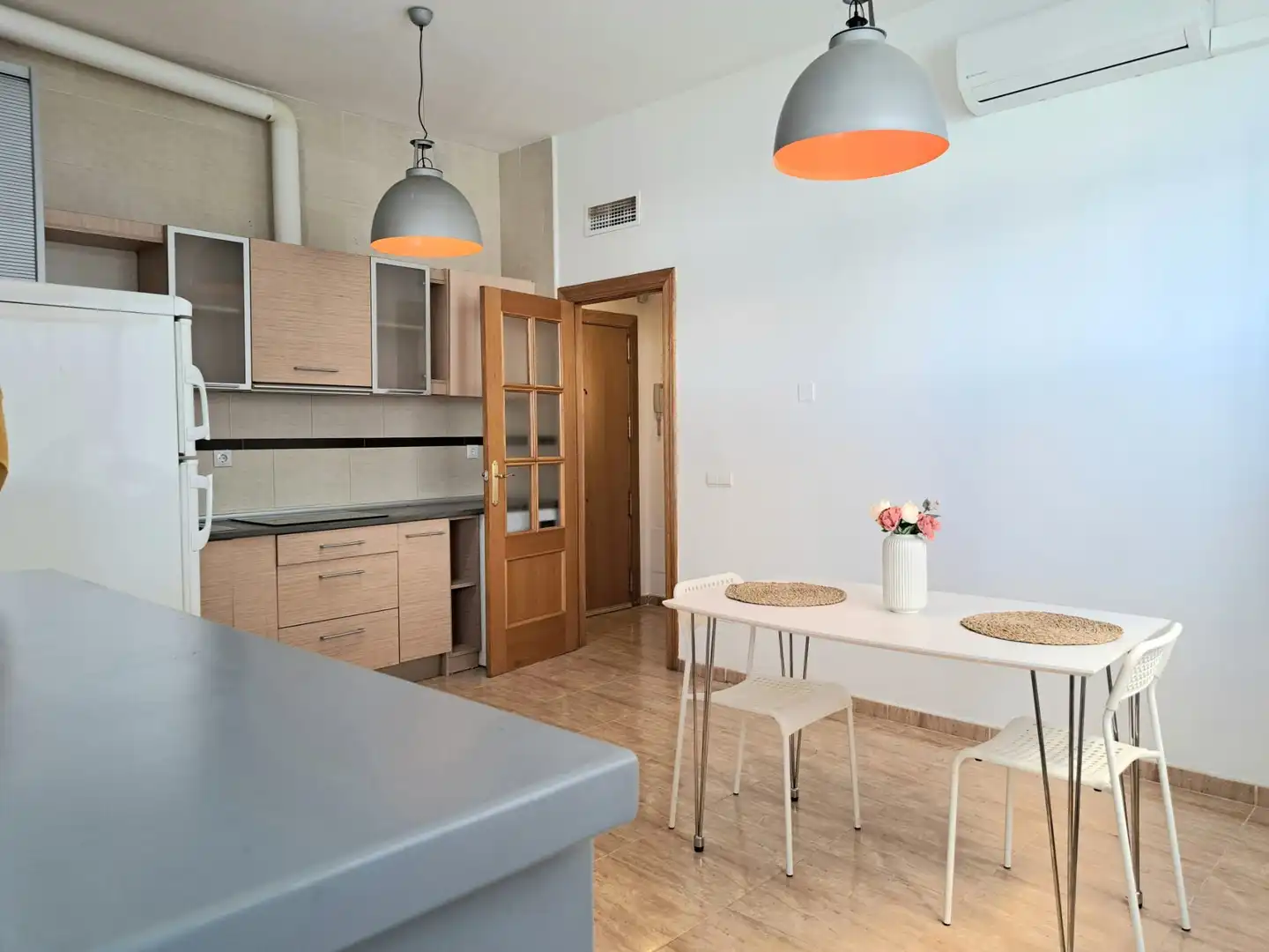 Kitchen of Flat for rent in Roquetas de Mar  with Air Conditioner, Heating and Furnished