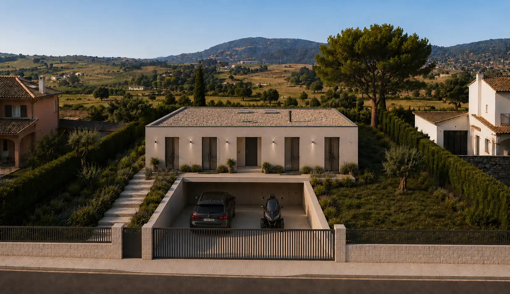 Exterior view of Houses for sale in La Roca del Vallès  with Air Conditioner, Heating and Private garden