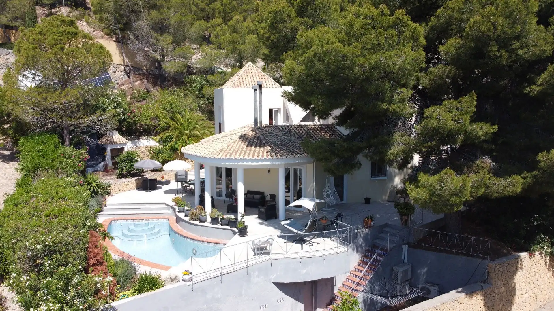 Vista exterior de Casa o chalet en venta en Altea con Aire acondicionado, Calefacción y Jardín privado