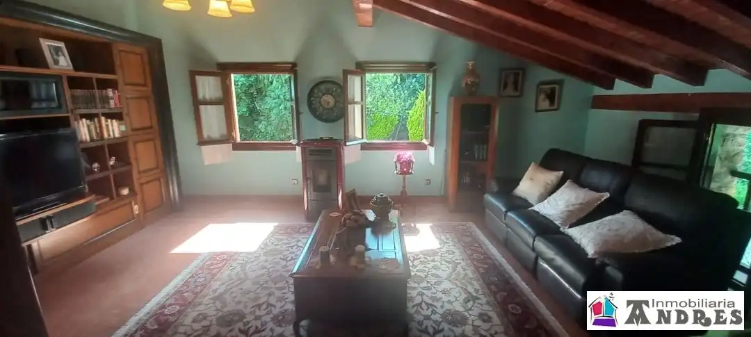 Sala de estar de Casa o chalet en venta en Lemoa con Calefacción, Jardín privado y Terraza