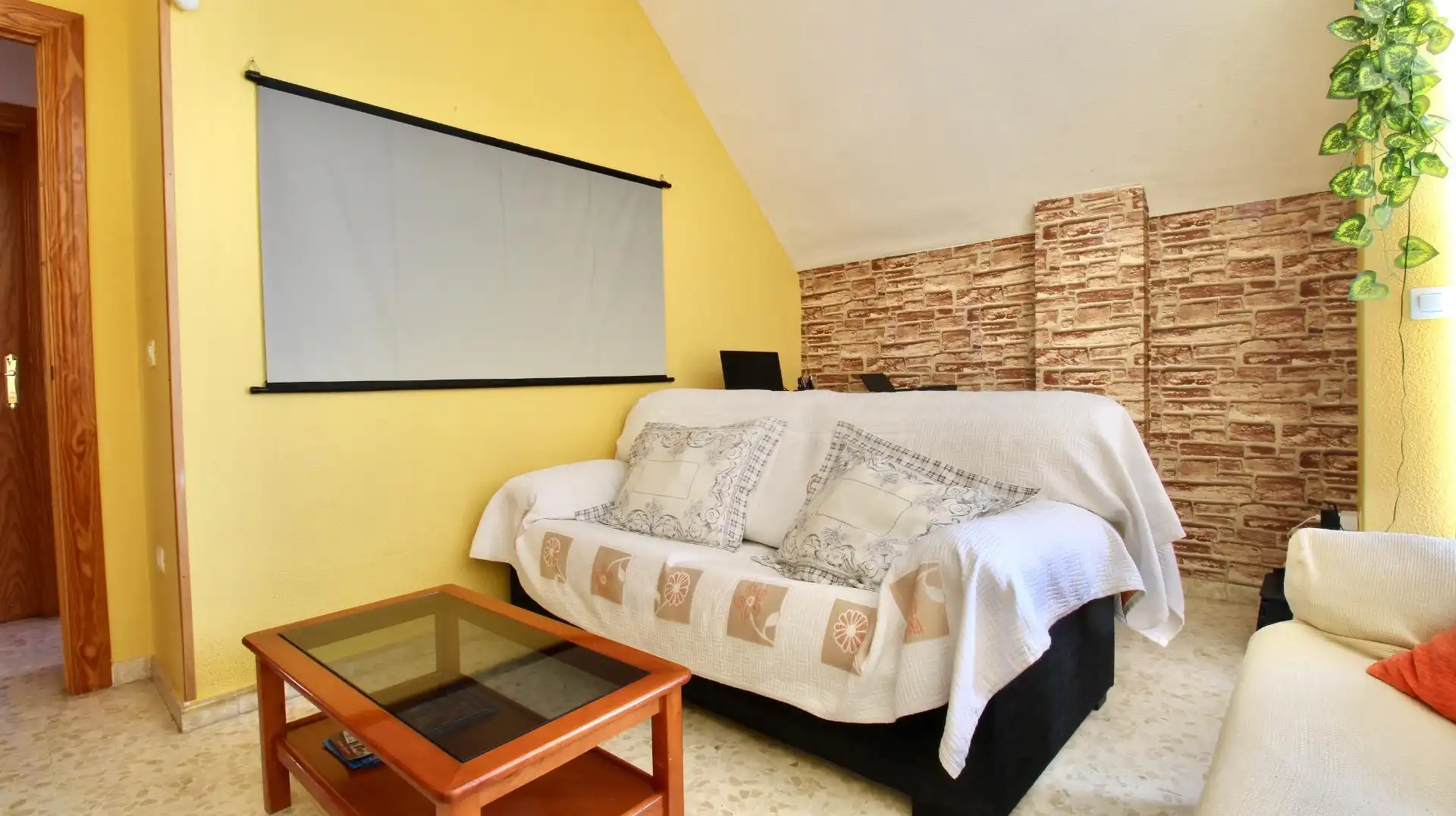 Living room of Attic for sale in Roquetas de Mar  with Terrace and Furnished