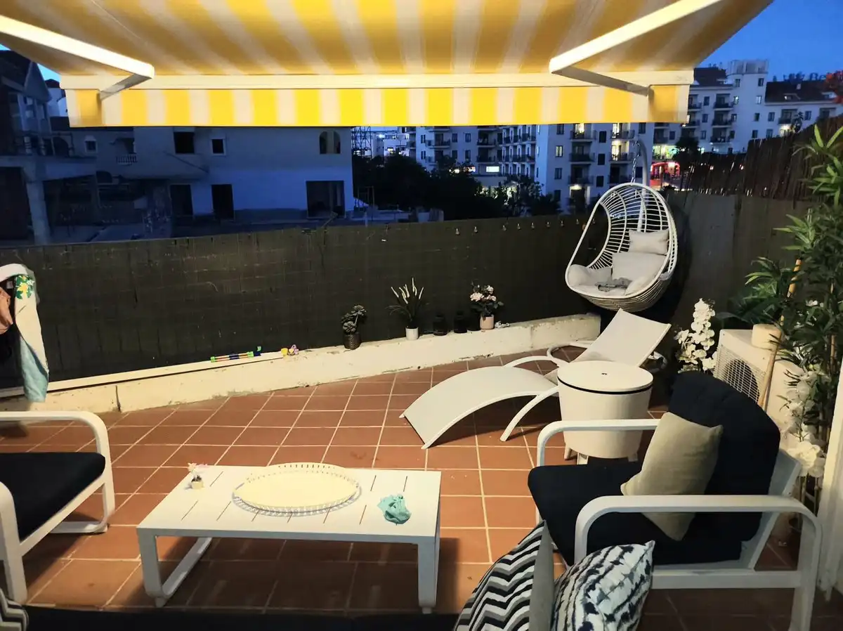 Terrasse von Erdgeschoss zum Verkauf in Benalmádena mit Klimaanlage, Heizung und Terrasse