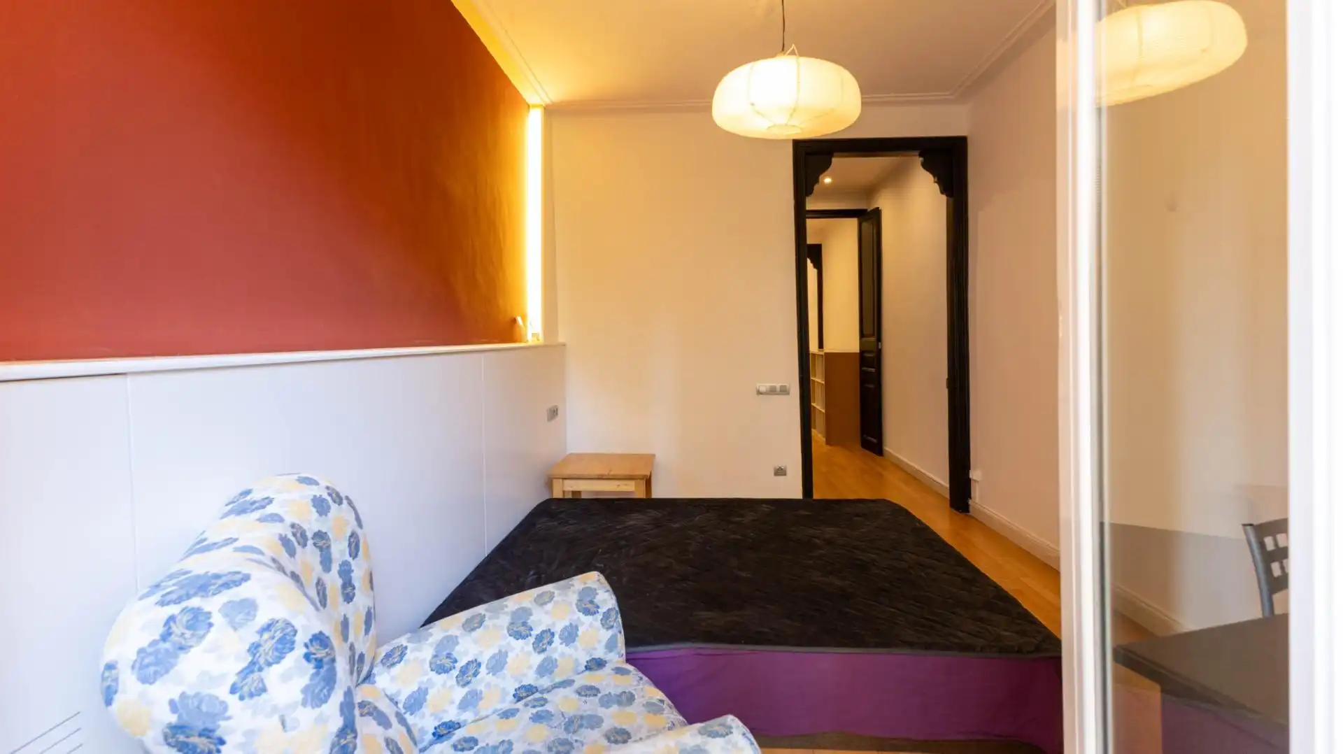 Schlafzimmer von Wohnung zum Verkauf in Barcelona mit Klimaanlage, Heizung und Parkett