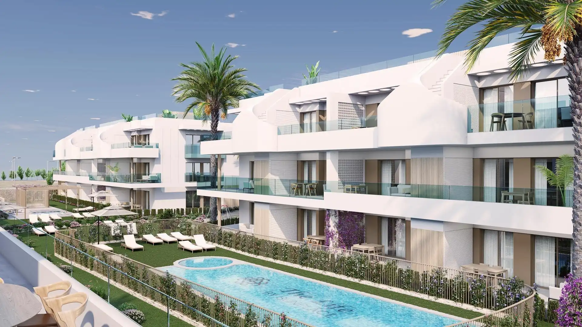 Vista exterior de Àtic en venda en Pilar de la Horadada amb Piscina comunitària